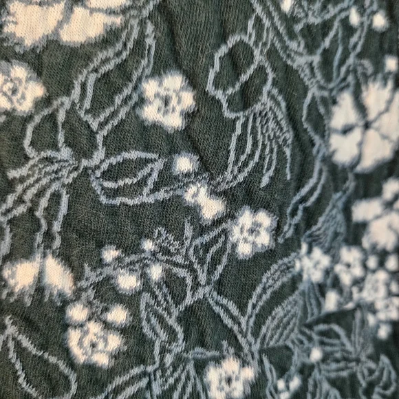 LOFT Green and White A-Line Mini Skirt - Picture 2 of 3